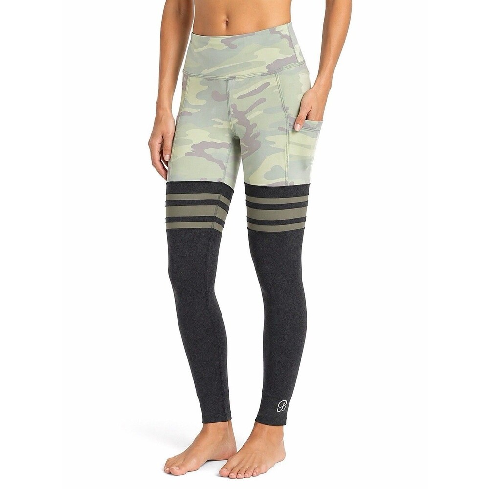 Bombshell Sportswear Leggings S Sculpting Camo Gray Peach Butt Luxe Athleisure
